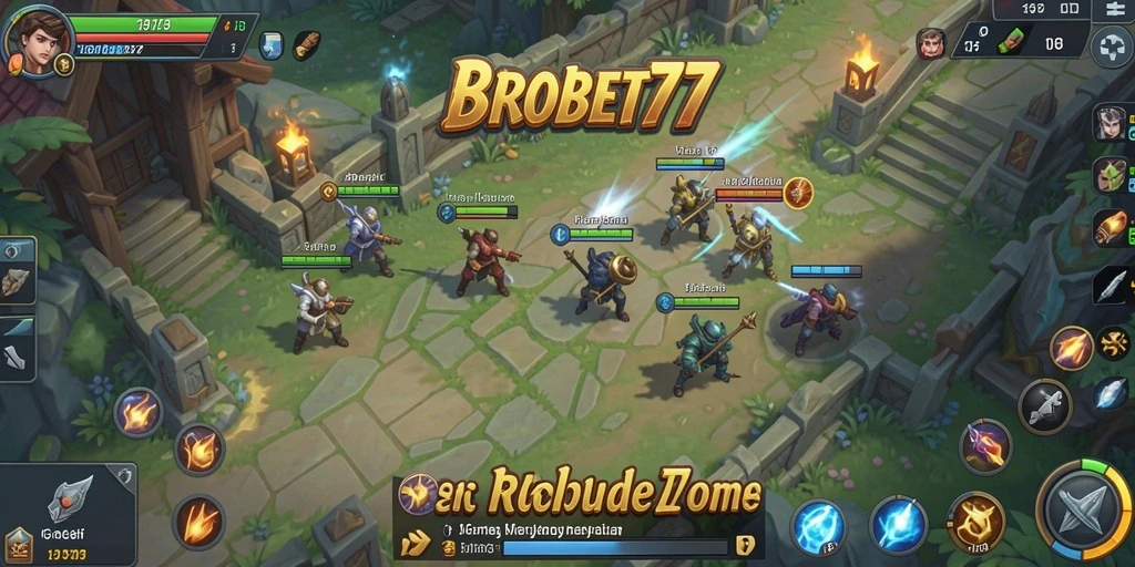 Tampilan gameplay <strong>BROBET77</strong> yang menarik dengan aksi strategi yang intens.