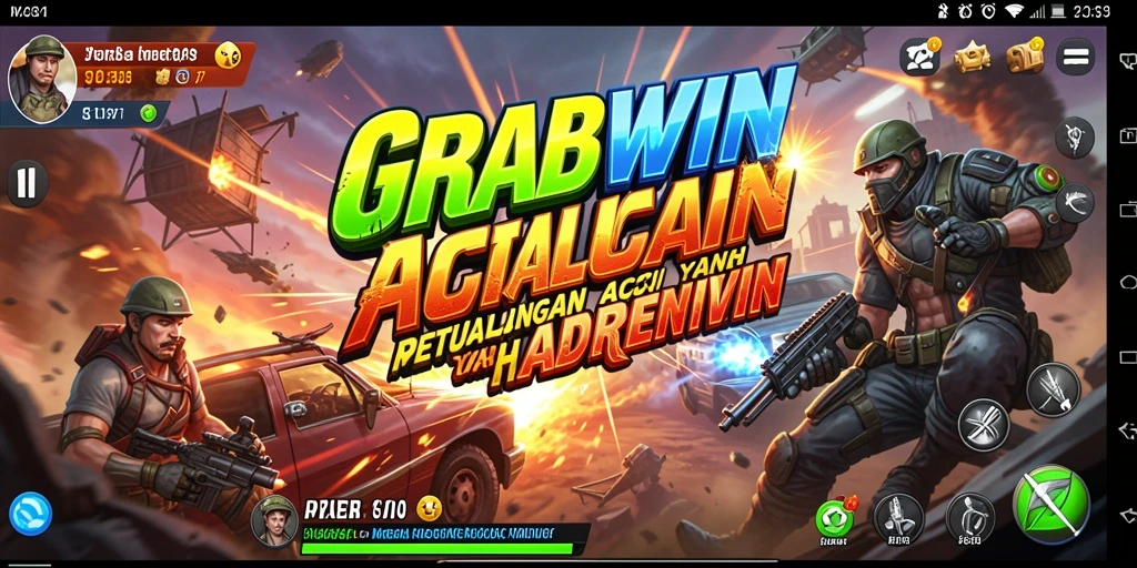 Tangkapan layar menampilkan aksi seru dalam GRABWIN.