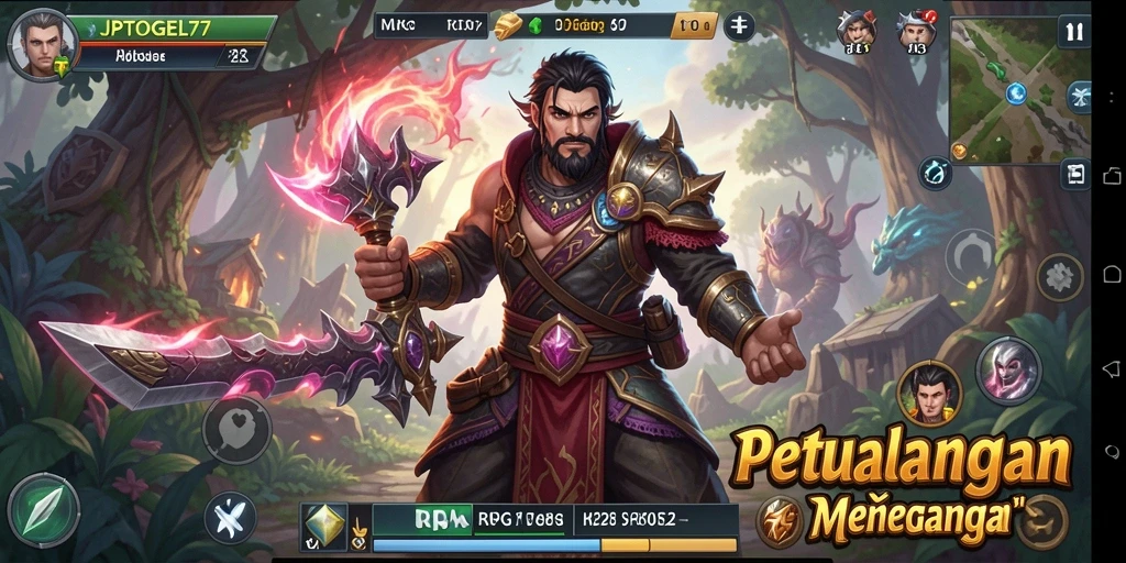 Tampilan gameplay seru di dunia RPG JPTOGEL77.