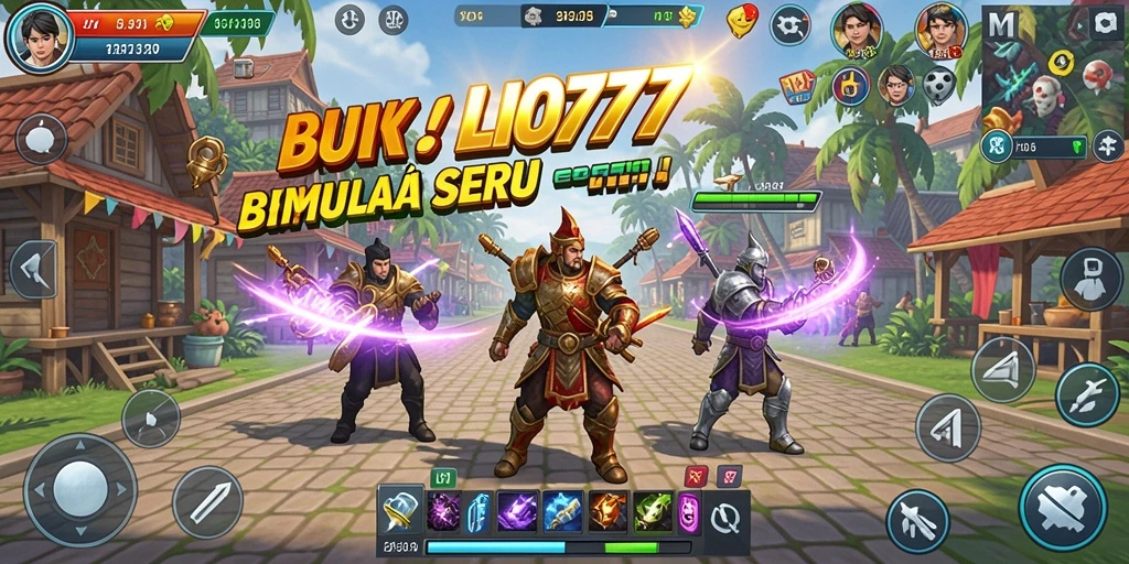 Tampilan gameplay LJO777 menampilkan dunia simulasi yang dinamis dan menarik.