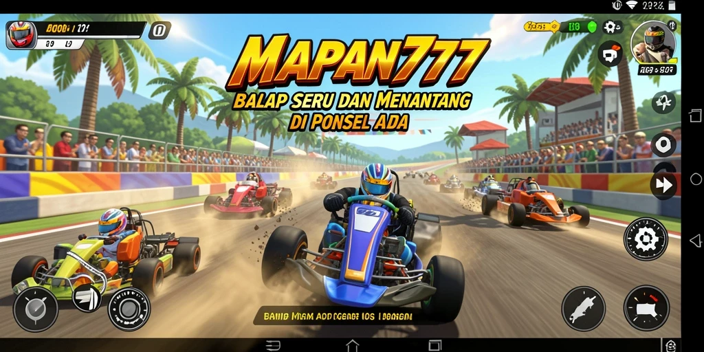 Gameplay seru di lintasan balapan MAPAN777.