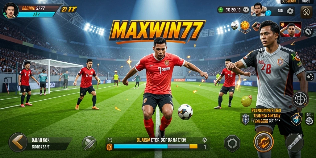 Tampilan gameplay yang mendebarkan dari MAXWIN77 sebagai permainan olahraga.