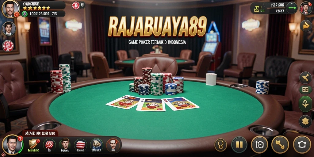 Tampilan gameplay <strong>RAJABUAYA89</strong> yang menegangkan dalam permainan poker.