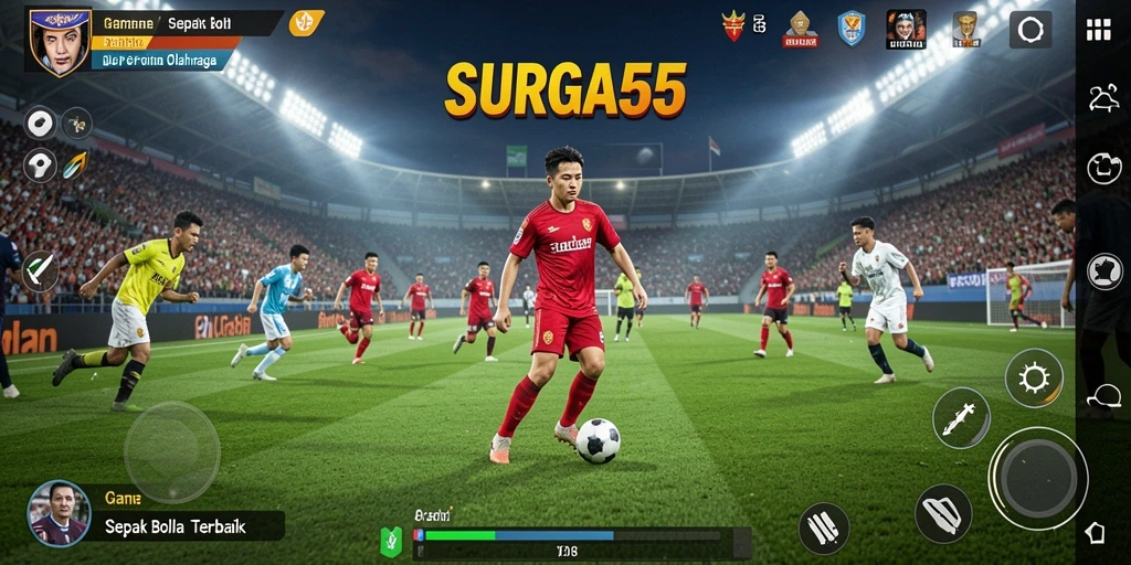 Tampilan gameplay SURGA55 yang menegangkan dan seru.