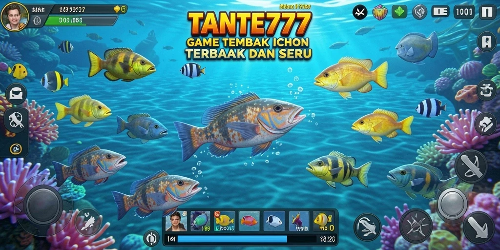 Gameplay seru dalam TANTE777 dengan grafis menakjubkan.