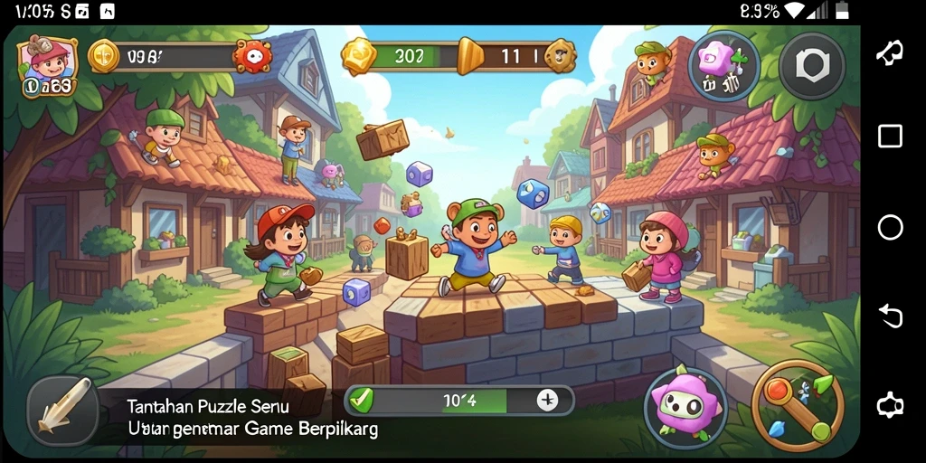 Screenshot gameplay V07 menampilkan teka-teki seru dan tantangan menarik.